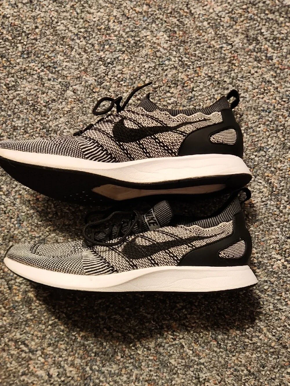 Nike Black and White Knit Sneakers